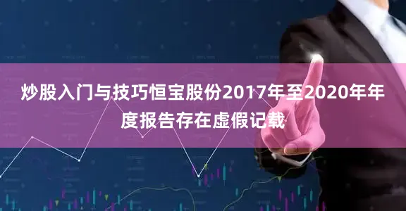 炒股入门与技巧恒宝股份2017年至2020年年度报告存在虚假记载