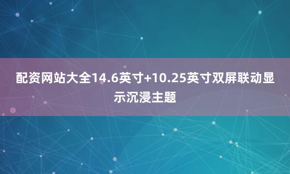 配资网站大全14.6英寸+10.25英寸双屏联动显示沉浸主题